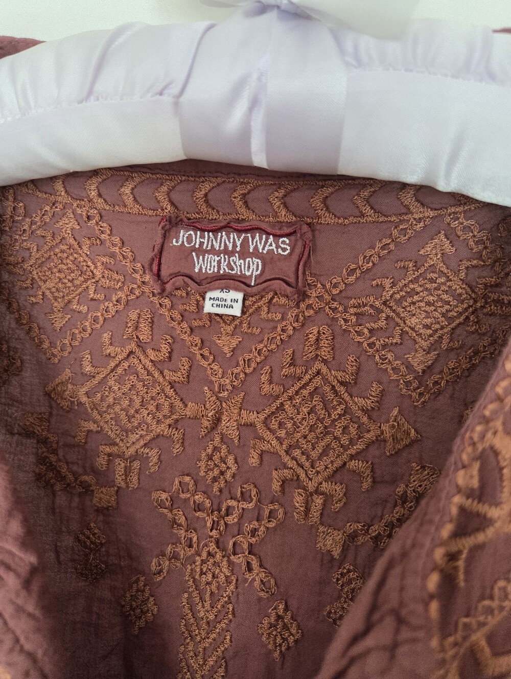 Johnny Was Workshop Tunic Top Cotton Embroidered XS - Picture 4 of 5
